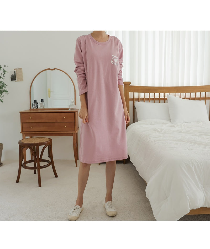 Cotton Bear Printed Nursing Dress
