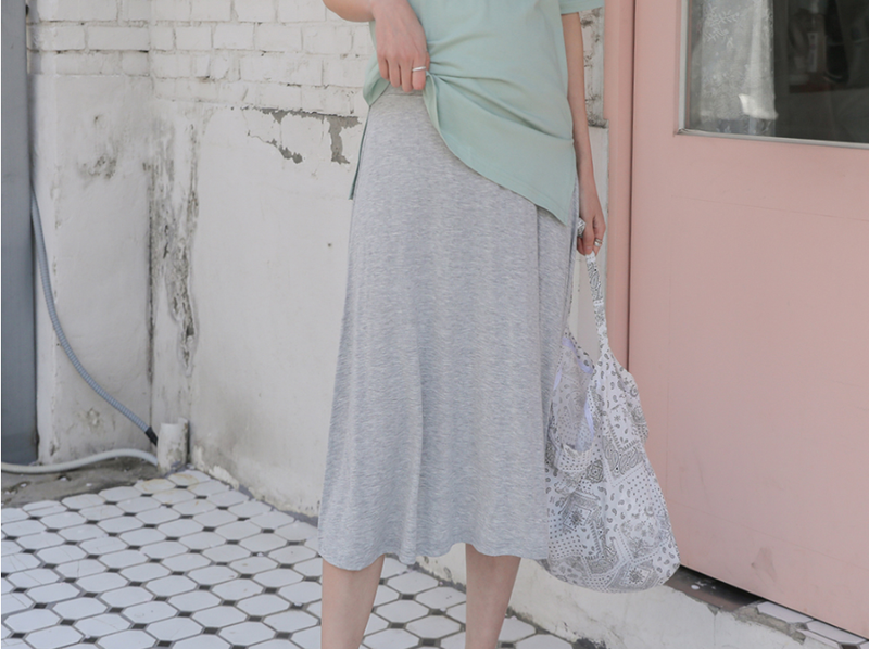 Pure Color Umbrella Yoga Skirt