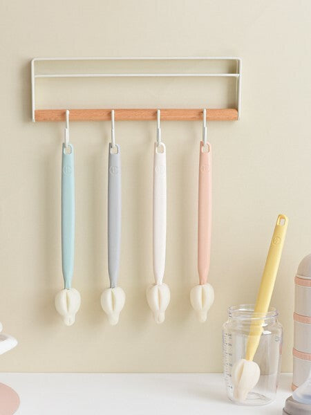 KRDY147 Korea Baby&I Long Sponge Nipple Brush 5pc Set