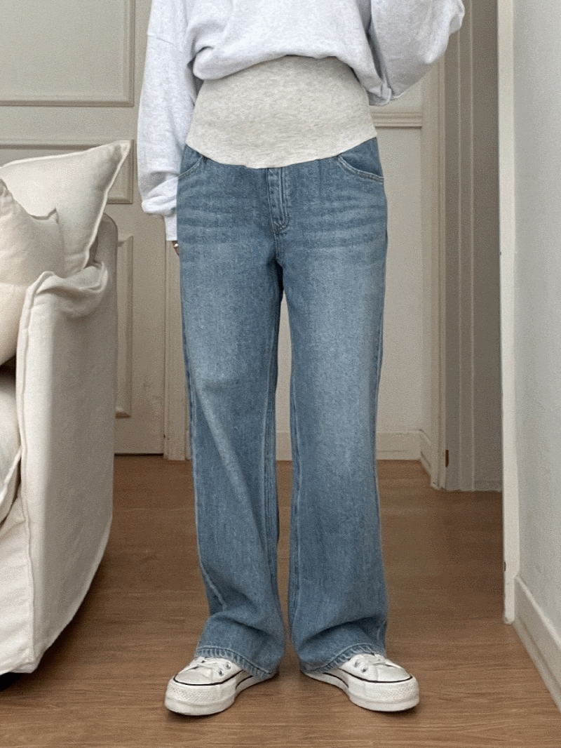 Yoga Waist Wide-Leg Denim