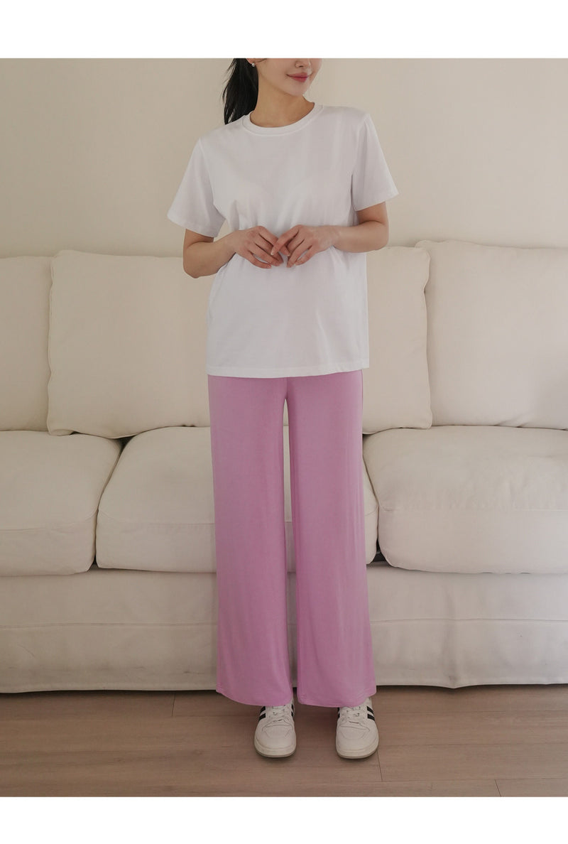 夏季柔軟瑜伽托腹闊腳褲