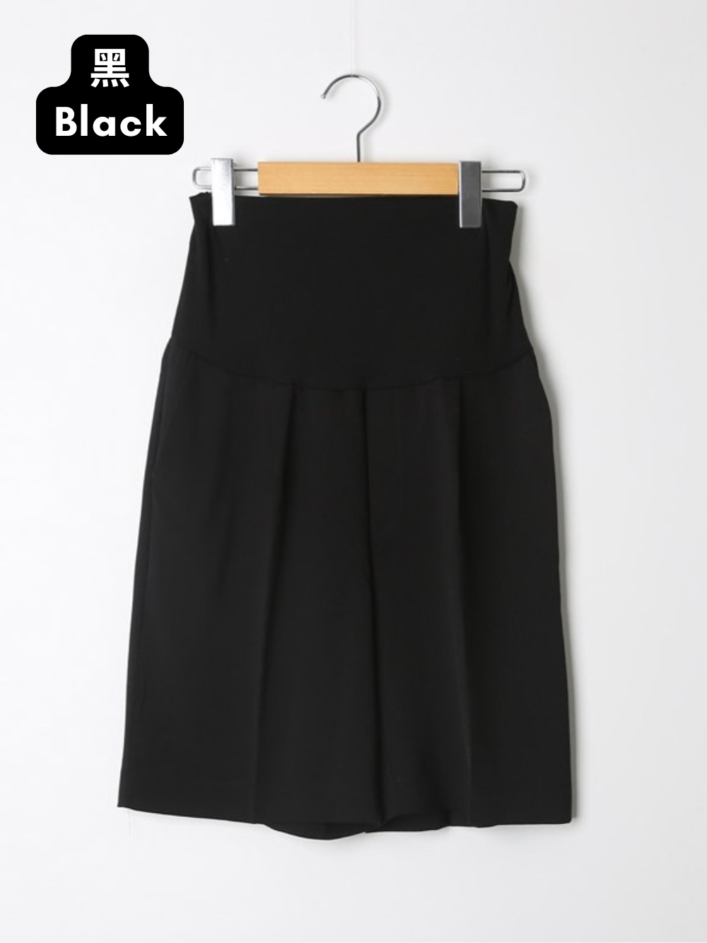 Basic Pintuck Yoga Waist Support Shorts