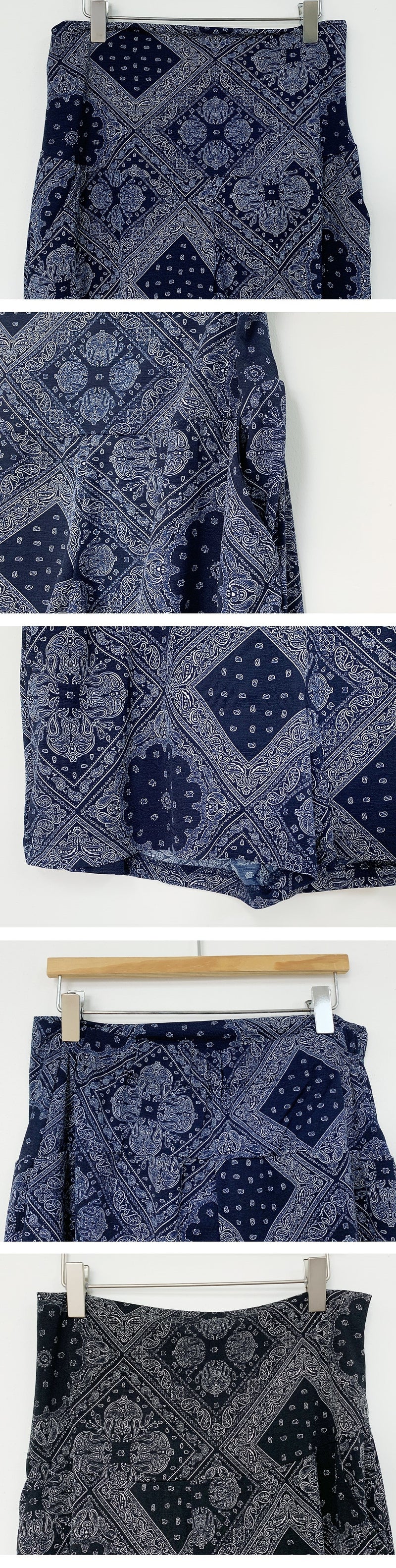 Tribal Print Yoga Waistband Shorts