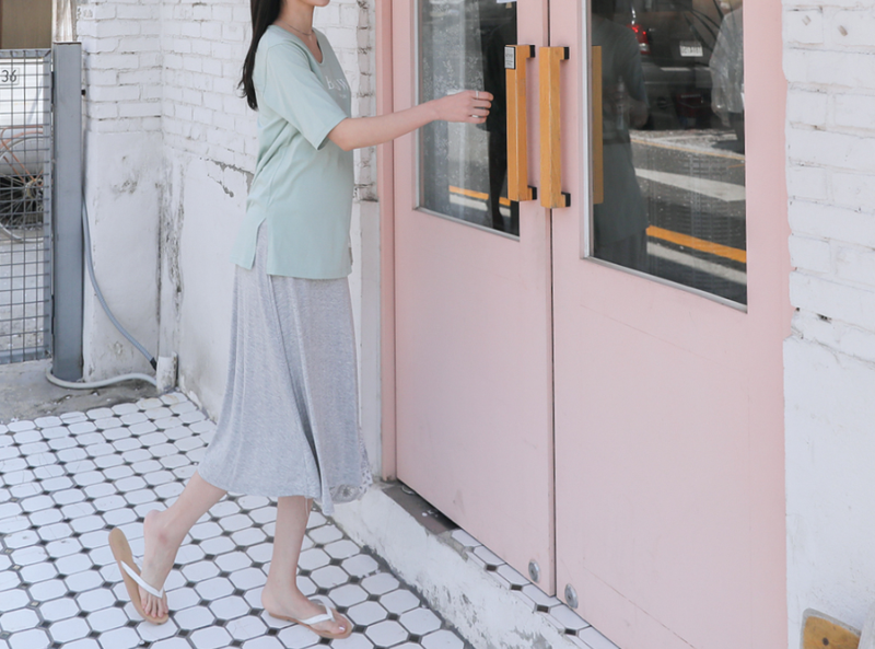 Pure Color Umbrella Yoga Skirt