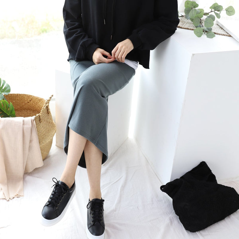 Stretch Midi Skirt