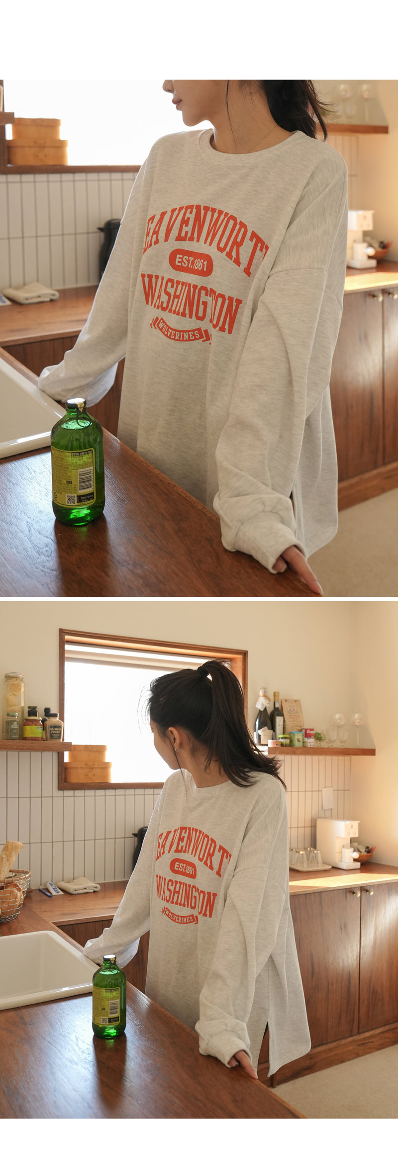 Washington Loose Fit Long Sleeve Maternity T-Shirt