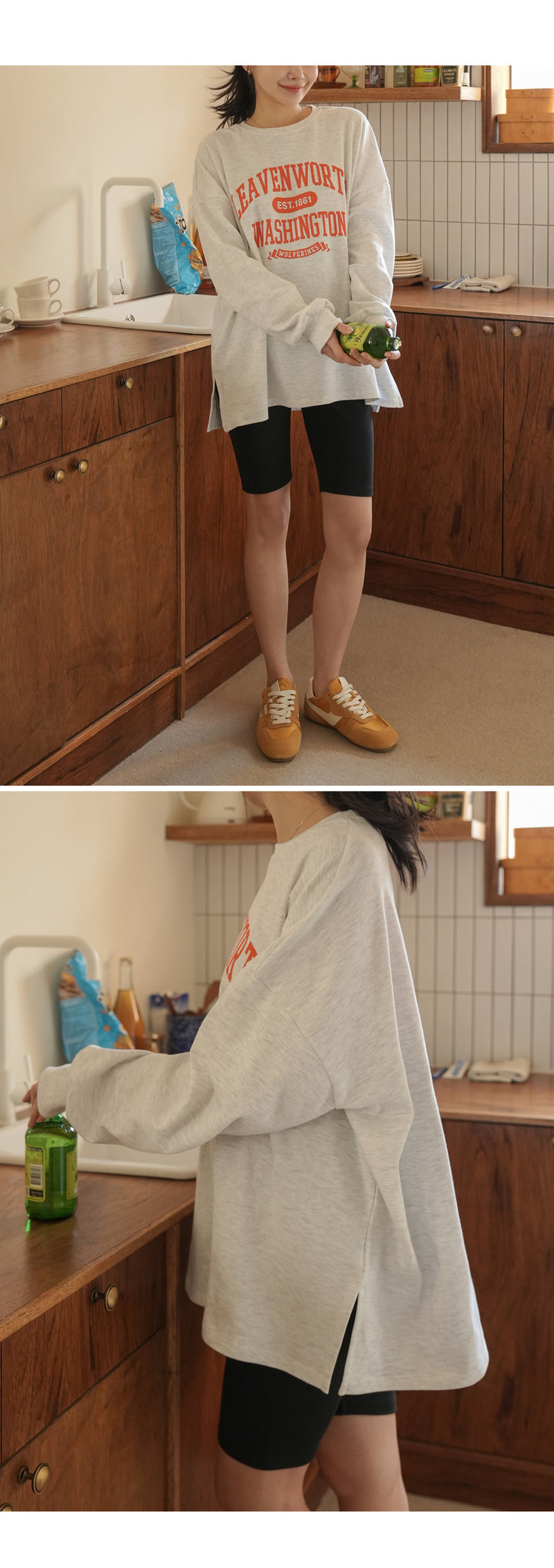 Washington Loose Fit Long Sleeve Maternity T-Shirt