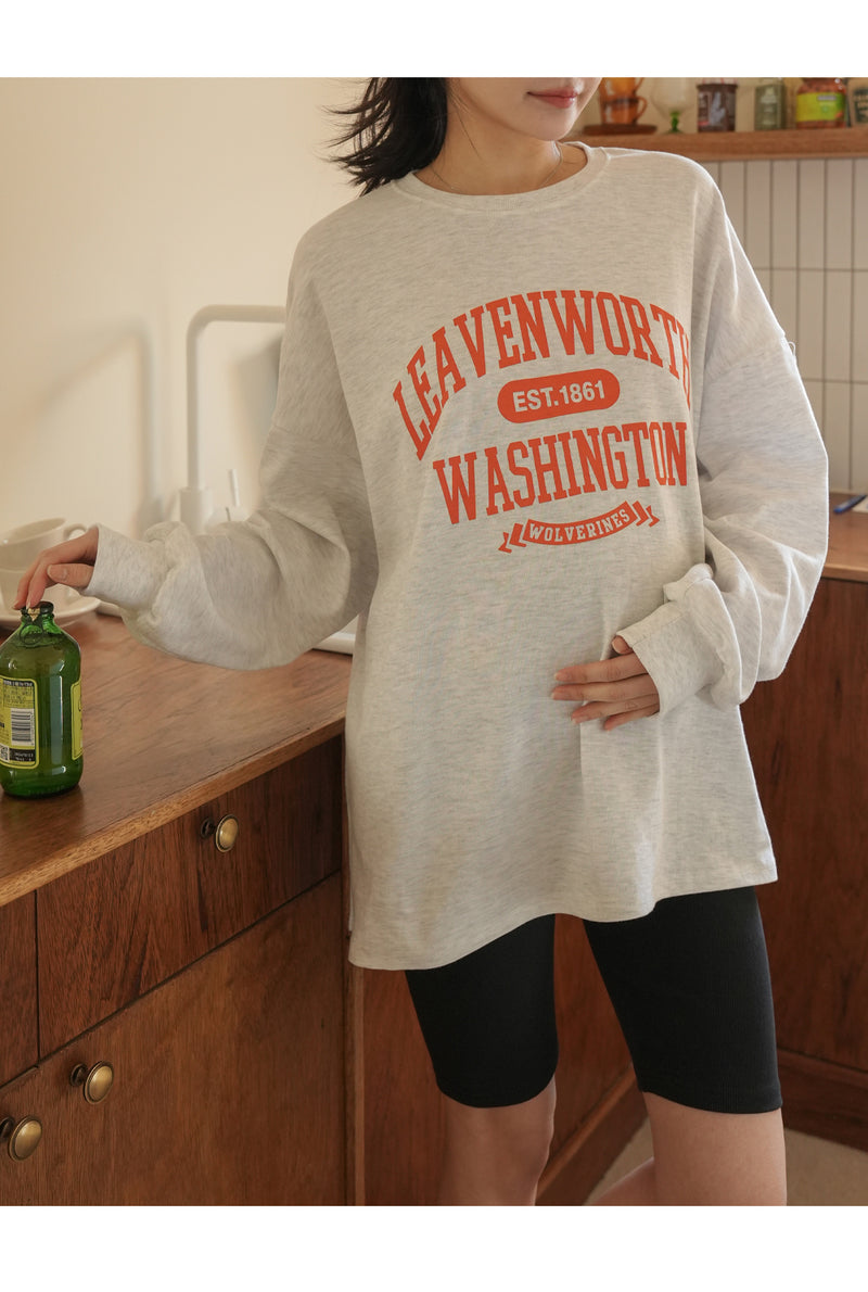 Washington Loose Fit Long Sleeve Maternity T-Shirt