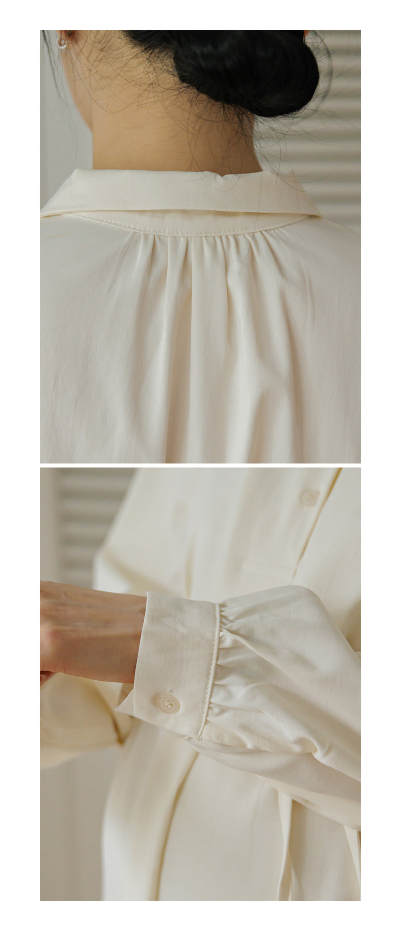 Clean Open Collar Shirt Maternity Dress